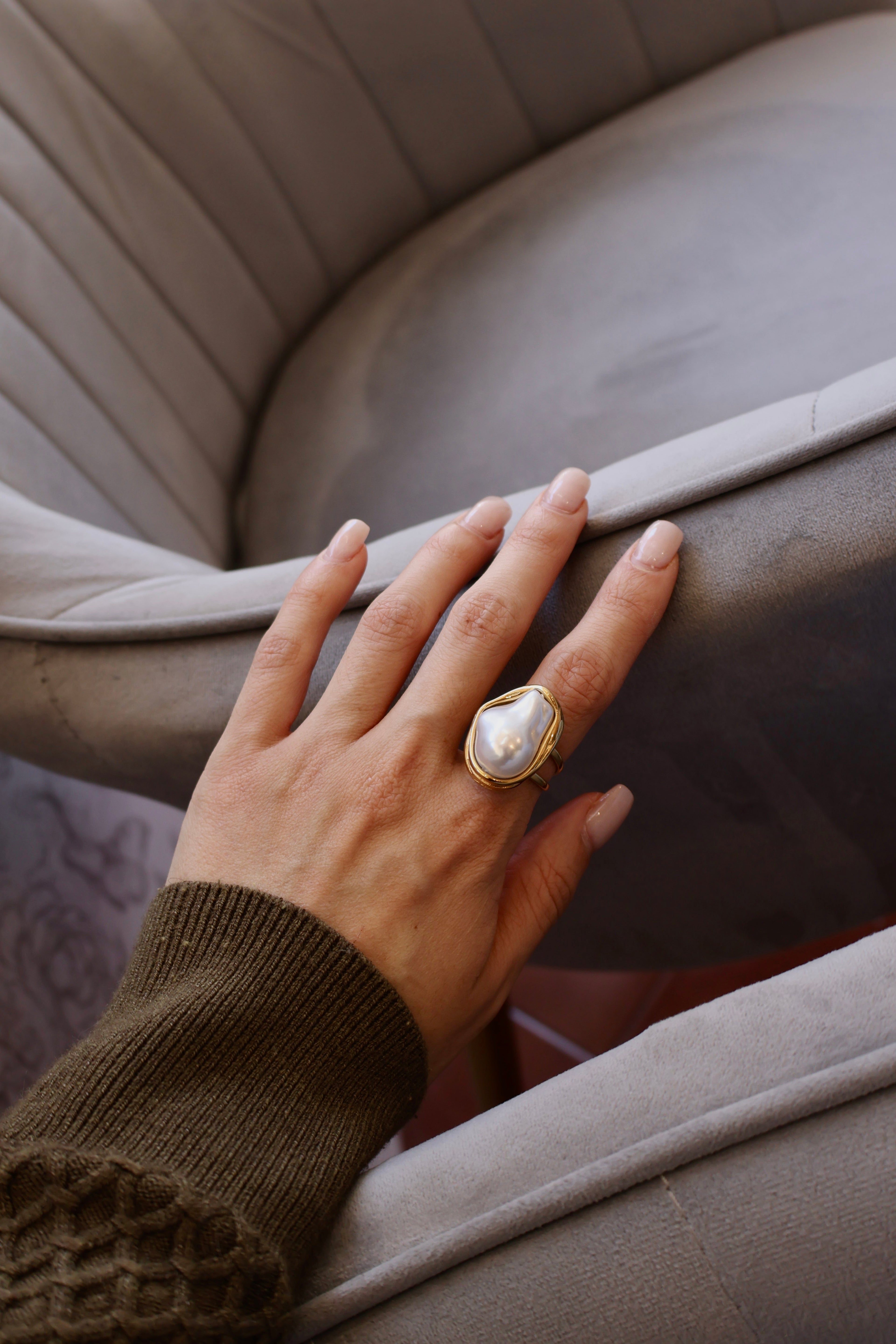 Anillo perla