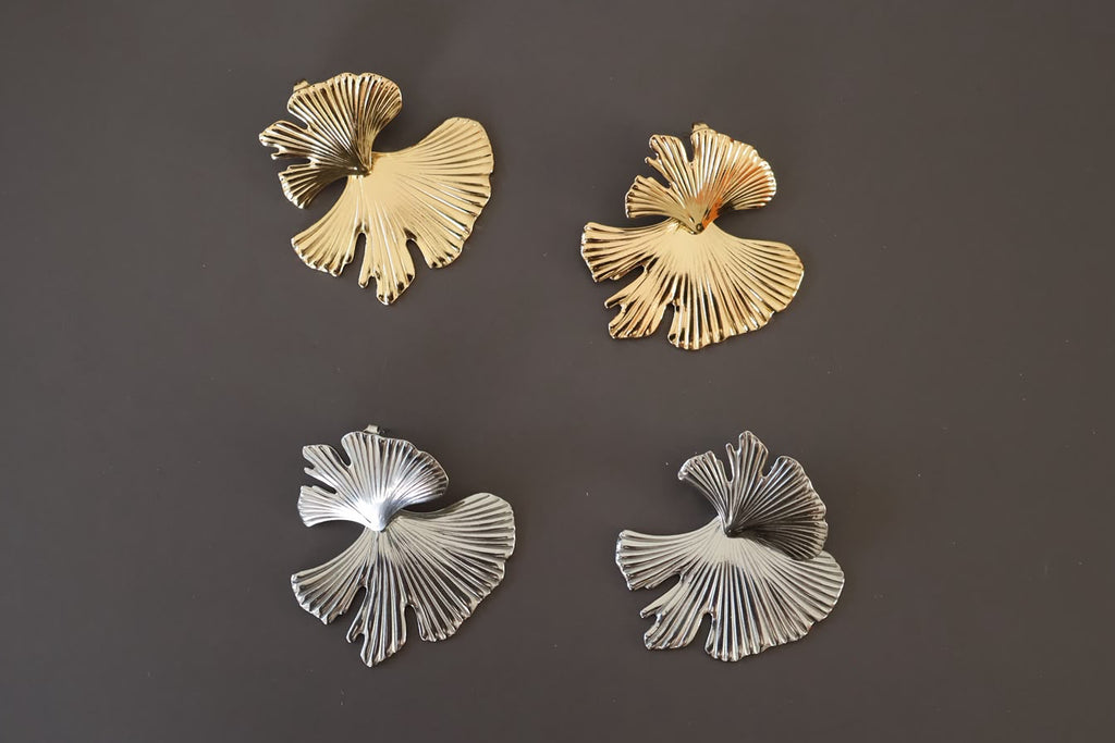 Aretes hoja