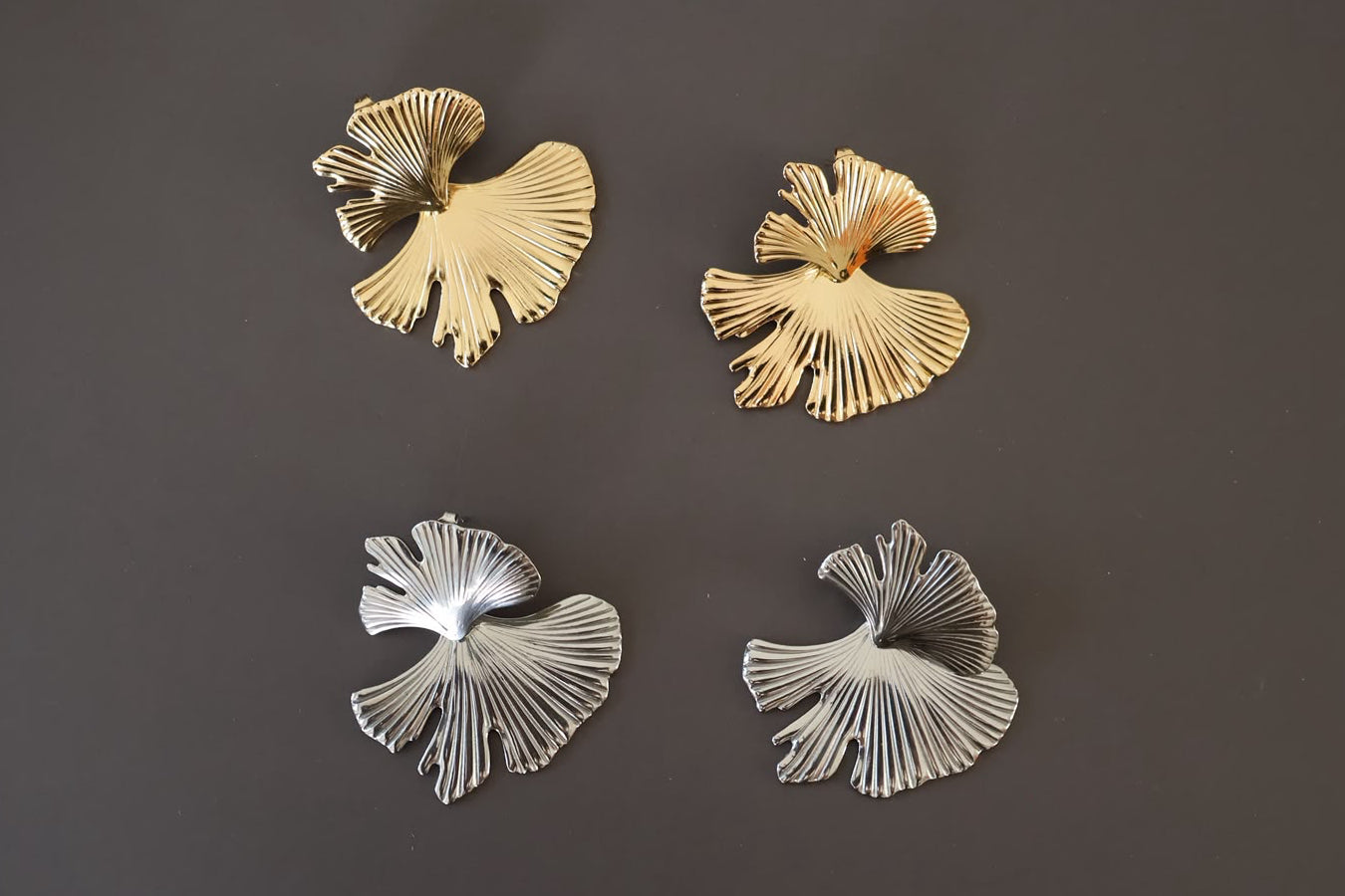 Aretes hoja